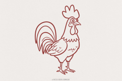 Crazy Chicken PNG, Rooster Clipart, Funny Rooster png, Bird Product Image 1