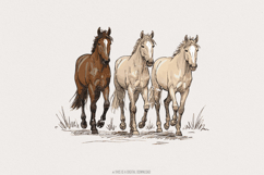 Horse Western Desert, PNG Sublimation, Western Design, Product Image 1