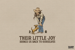 Their Little Joy Brings Us Back To Ourselves Western PNG, Product Image 1
