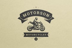 Motorcycle club retro logotype Product Image 1