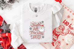 Jingle All The Way Santa T-shirt, Holiday Christmas Design Product Image 2
