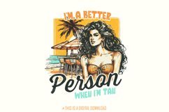 I Am Better Person When I&#039;m Tan Aesthetic Beach Vibes, Funny Product Image 1