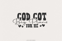 God&#039;s Got Big Plans PNG, Christian Kid png, Sublimation Product Image 1
