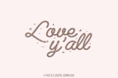 Love Y&#039;all PNG, Western Valentines png, Cowgirl Valentines Product Image 1