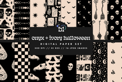 16 Onyx &amp; Ivory Halloween Seamless Patterns Product Image 1