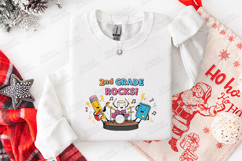 2nd Grade Rocks SVG - Kawaii School Band Teacher Cut File Product Image 3