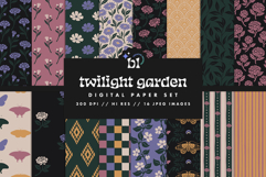 Twilight Garden Seamless Pattern Set Product Image 1