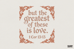 But The Greatest Of These Is Love PNG, 1 Cor 13:13 Product Image 1