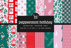 16 Peppermint Holiday Seamless Patterns Product Image 1