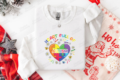 Heart Full Of Autism SVG - Retro Puzzle Heart Awareness File Product Image 3