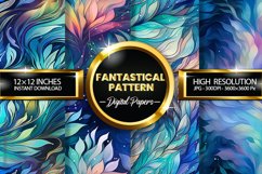 Fantastical Pattern Digital Papers - 04 Variations Product Image 1