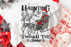Gothic Skeleton Santa Sleigh | Haunting Through The Snow SVG Product Image 3