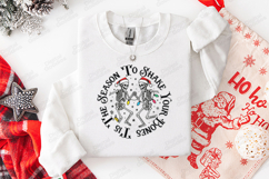 Dancing Skeletons Christmas SVG | Shake Your Bones Goth Product Image 3