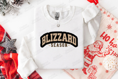 Blizzard Season Varsity Winter PNG, Collegiate Logo SVG Product Image 3