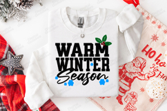 Warm Winter Season SVG, Christmas Holly Berries Cut File Product Image 3