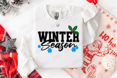 Winter Season SVG, Christmas Holly Cut File Product Image 3