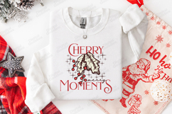 Cherry Merry Moments SVG | Vintage Berries Christmas Design Product Image 3