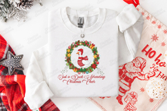 Just a Duck Spreading Christmas Cheer SVG | Festive Wreath Product Image 3