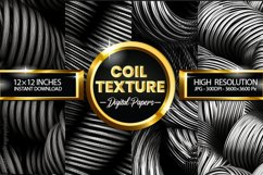 Coil Texture Digital Papers - 04 Variations Product Image 1
