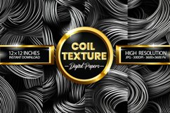 Coil Texture Digital Papers - 04 Variations Product Image 1