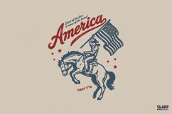 America Since 1776 Patriotic PNG, American Flag PNG, Product Image 1