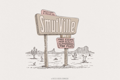 Welcome To Smutville PNG, Funny Book Lover Png, Smut Png, Product Image 1