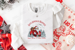 Santa Sprinkled Happiness Tshirt Design Christmas Art Product Image 2