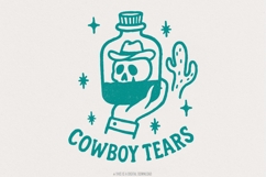 Cowboy Tears PNG, Western PNG Digital Download, Vintage PNG Product Image 1