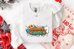 Kindergarten SVG - Superhero Comic Style School Cut File Product Image 3