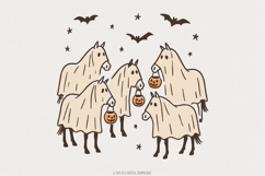 Halloween Horse PNG, Kids Halloween PNG, Cute Halloween Product Image 1