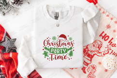 Christmas Party Time Holiday Shirt Design SVG PNG JPG Product Image 2