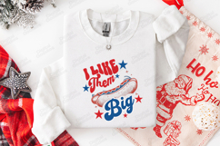 I Like Them Big SVG - Patriotic USA Hot Dog 4th of July Product Image 3