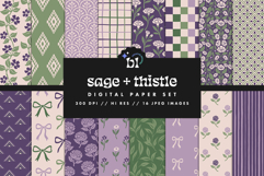 Sage &amp; Thistle Seamless Pattern Set Product Image 1