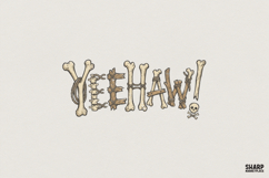 Yeehaw PNG, Western Skeleton Bones Art, Cowboy Aesthetic Product Image 1