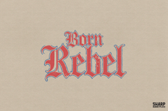 Born Rebel, Western PNG Rebel Shirt Design, Trendy Red Blue Product Image 1