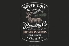 North Pole Brewing Co Christmas Spirits Premium PNG, Product Image 1
