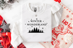 Winter Wonderland SVG Forest Pine Tree Christmas Cut Product Image 3