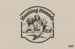Hunting Hounds, Western PNG, Trendy PNG, Shirt PNG, Vintage Product Image 1