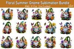 Floral Summer Gnome Sublimation Bundle Product Image 1