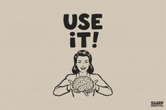 Use It! Teacher PNG, Nurse PNG, Funny PNG, Woman Holding Product Image 1