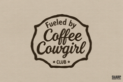 Fueled By Coffee Cowgirl Club, Coffee PNG Western Shirt Product Image 1