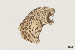 Leopard PNG Digital Download, Big Cat Printable Art, Product Image 1