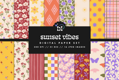 Sunset Vibes Seamless Pattern Set Product Image 1