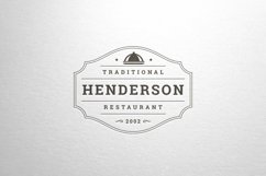 Vintage restaurant frame logotype Product Image 1