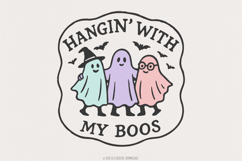 Hangin&#039; With My Boos PNG, Cute Ghost Friends Halloween Product Image 1