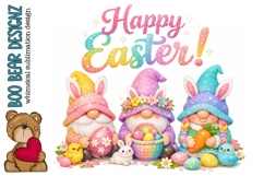Happy Easter Gnome Clipart Product Image 1