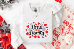 Little Miss Liberty SVG - 4th of July Patriotic Heart File Product Image 3
