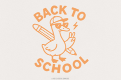 Back To School PNG, Cool Duck Shirt, Funny Teacher Gift, Product Image 1
