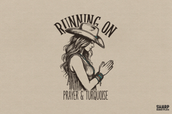 Running On Prayer &amp; Turquoise, Christian Png Western Png Product Image 1