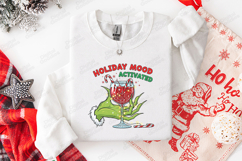 Holiday Mood Activated Funny Christmas Drink T Shirt Design Product Image 2